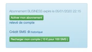 Préférences générales — abonnement expiré avec le bouton Activer mon abonnement