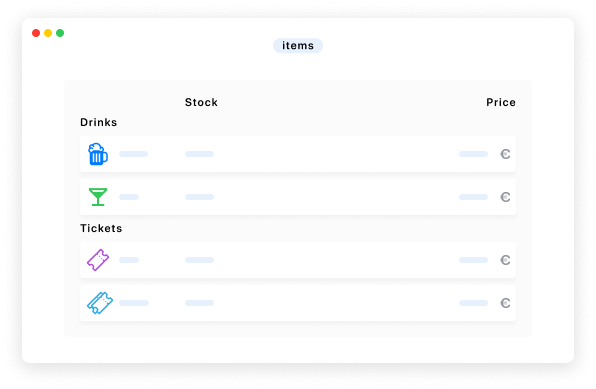 Control your catalog and stock