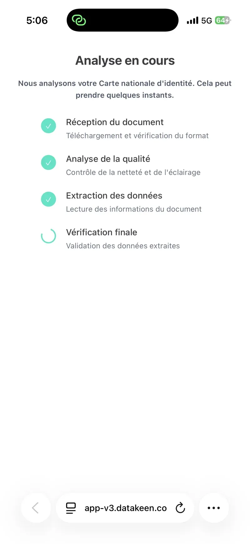 Datakeen — another verification wait