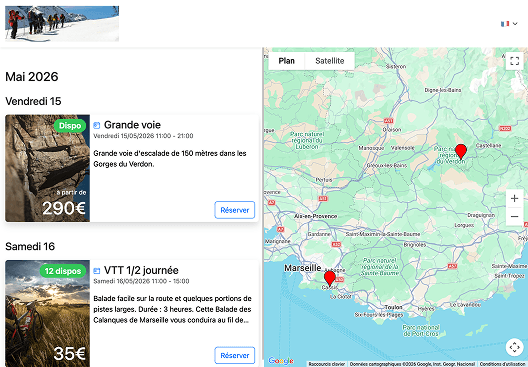 Gardez la main sur ce que le visiteur voit avant de réserver