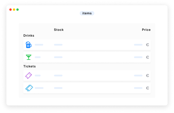 Control your catalog and stock