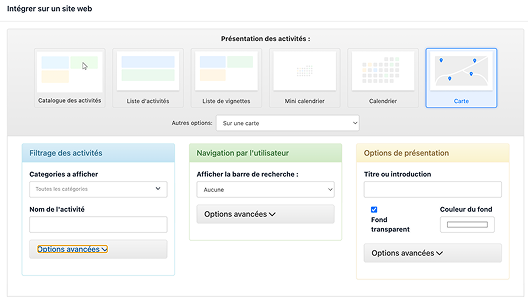 Du choix du mode d’affichage à la mise en ligne