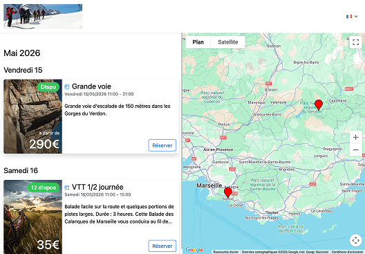 Gardez la main sur ce que le visiteur voit avant de réserver