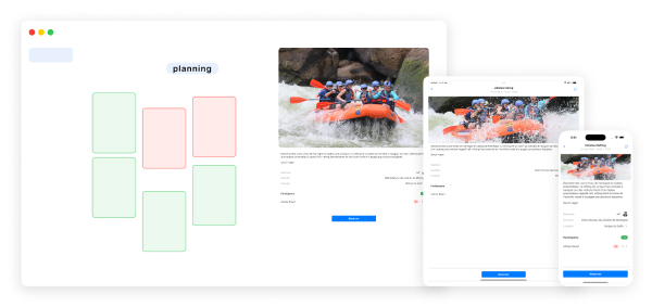 Aperçu de l’application mobile Activiteez